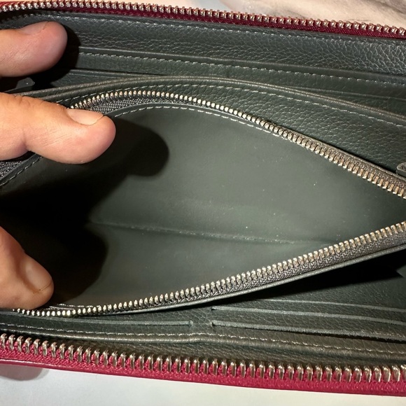 Louis Vuitton Lockme Zippy Wallet Soft Calf Leather 2018 UB4108 Red&Cream COA - Picture 7 of 16